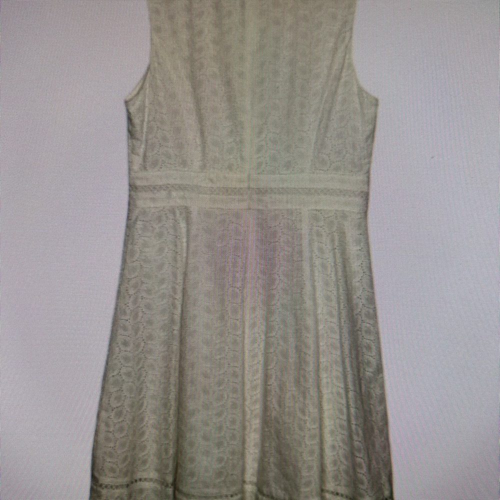 Calvin Klein White Eyelet A Line Dress. Size 12. NWOTGS. - Picture 3 of 12